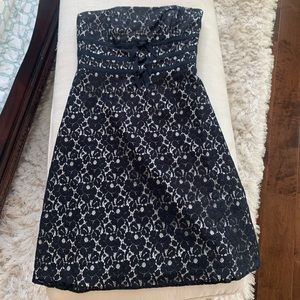 Black and white lace dress, Size 4